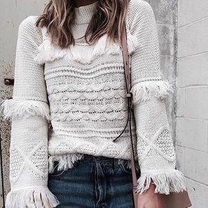 BB Dakota Baker Fringe Sweater